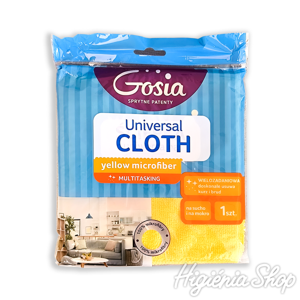 GOSIA sárga mikroszálas törlőkendő 