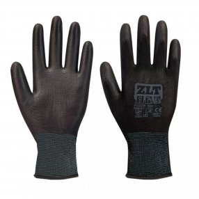 Mártott védőkesztyű fekete 10/XL-es méret (10 pár)