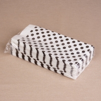 BontaBag 1 kg-os papírtasak fekete pöttyös design mintával - 200 db